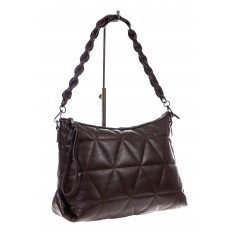 На фото 3 - Женская сумка из искусственной кожи, цвет коричневый