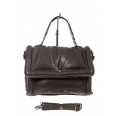 На фото 2 - Женская сумка кросс боди из искусственной кожи, цвет коричневый