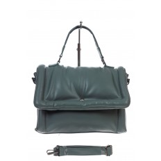На фото 2 - Женская сумка кросс боди из искусственной кожи, цвет серо-зеленый