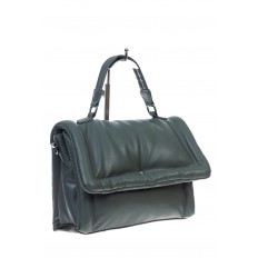На фото 3 - Женская сумка кросс боди из искусственной кожи, цвет серо-зеленый