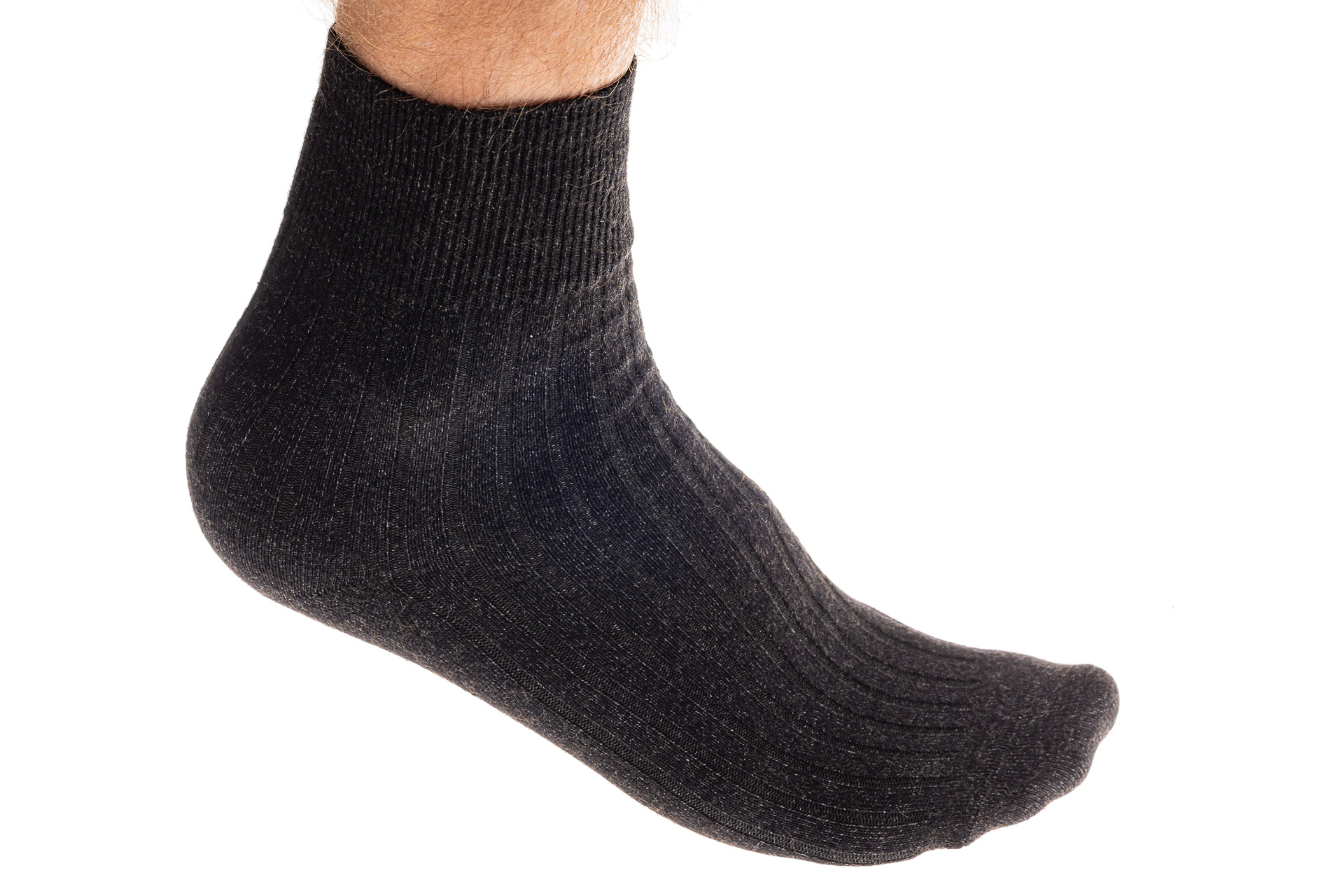 На фото 1 - Мужские носки, размер 25-28, цвет серо-черный