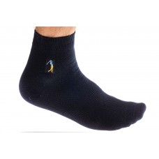 На фото 1 - Дешевые носки мужские, трикотаж, размер 25-28, цвет темно-синий