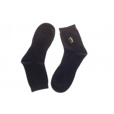 На фото 2 - Дешевые носки мужские, трикотаж, размер 25-28, цвет темно-синий