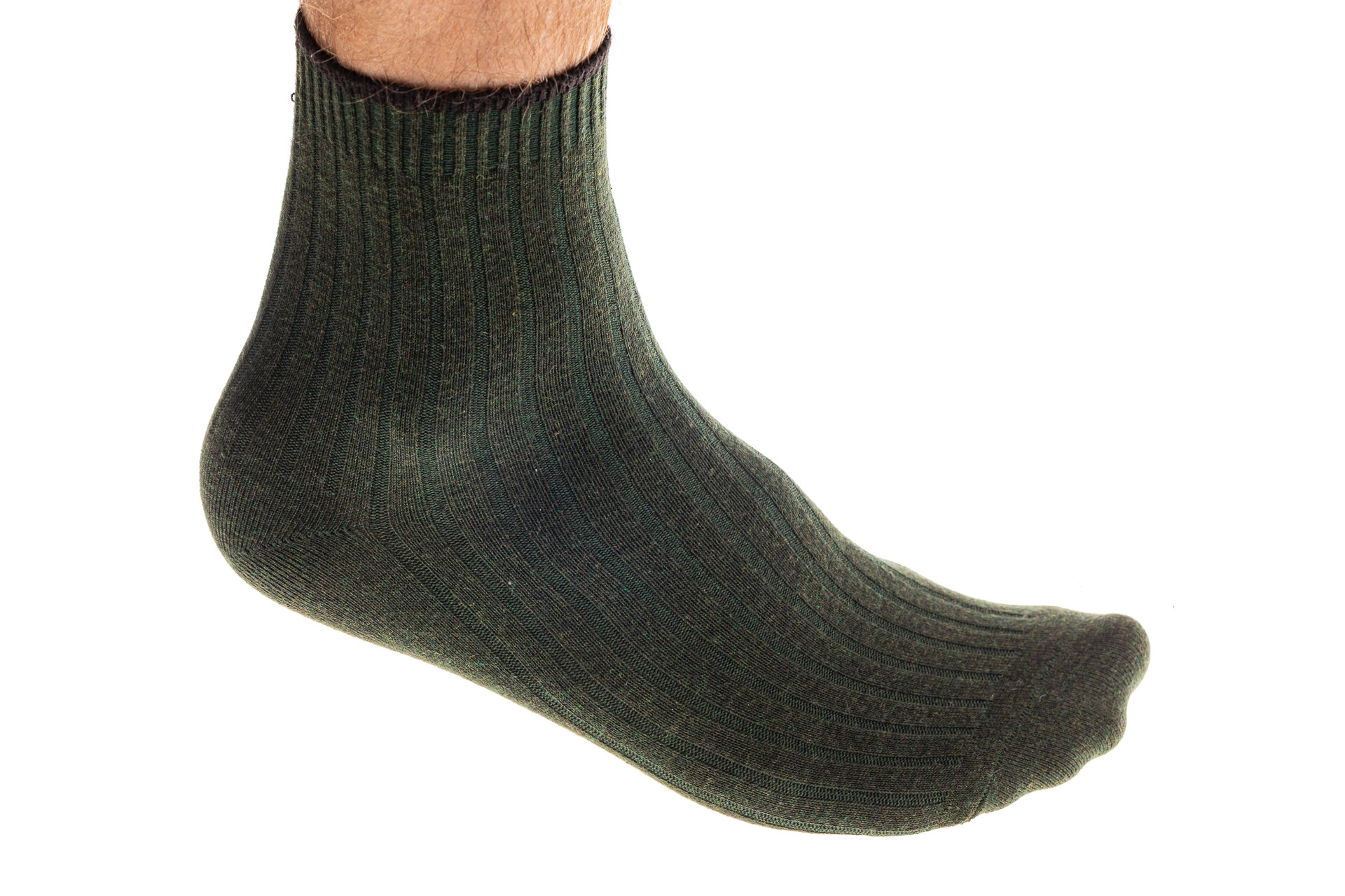 На фото 1 - Носки мужские хлопок, размер 25-28, цвет зеленый