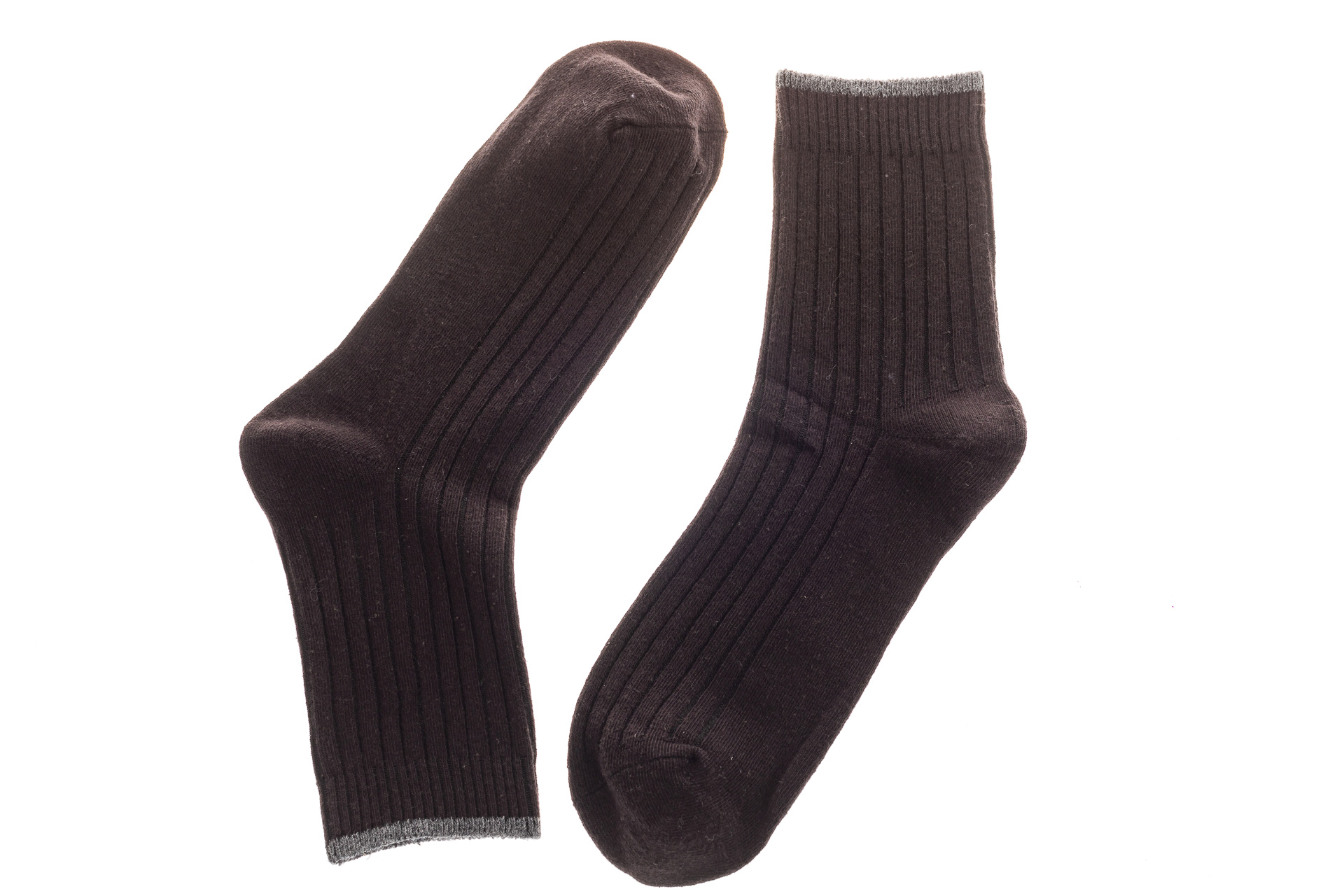 На фото 2 - Носки мужские хлопок, размер 25-28, цвет темно-коричневый