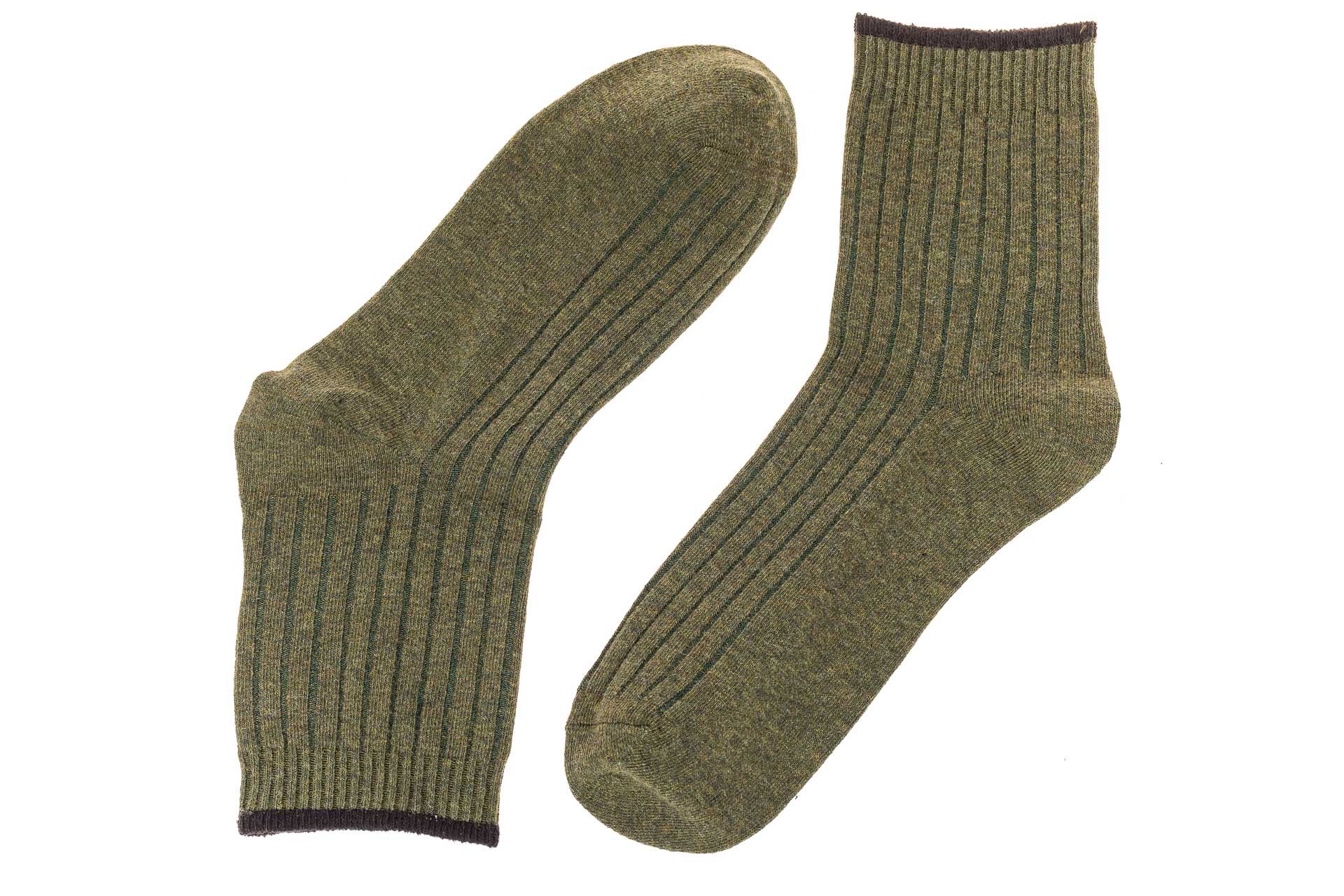 На фото 2 - Хлопковые мужские носки, размер 25-28, цвет зеленый