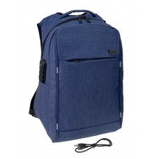 На фото 1 - Универсальный городской рюкзак, цвет синий