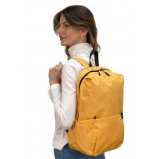 На фото 1 - Молодежный рюкзак из текстиля, цвет оранжевый