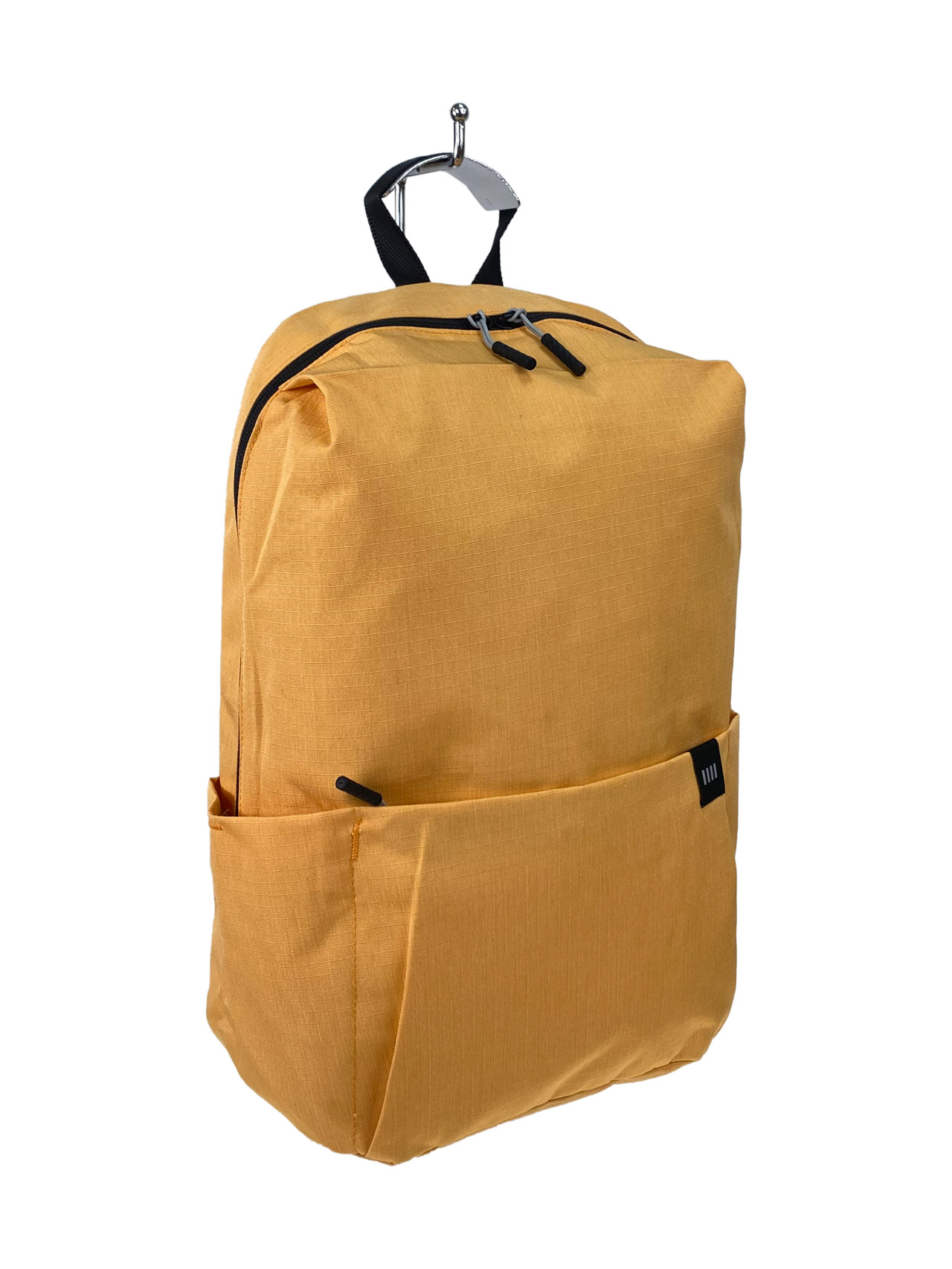 На фото 2 - Молодежный рюкзак из текстиля, цвет оранжевый