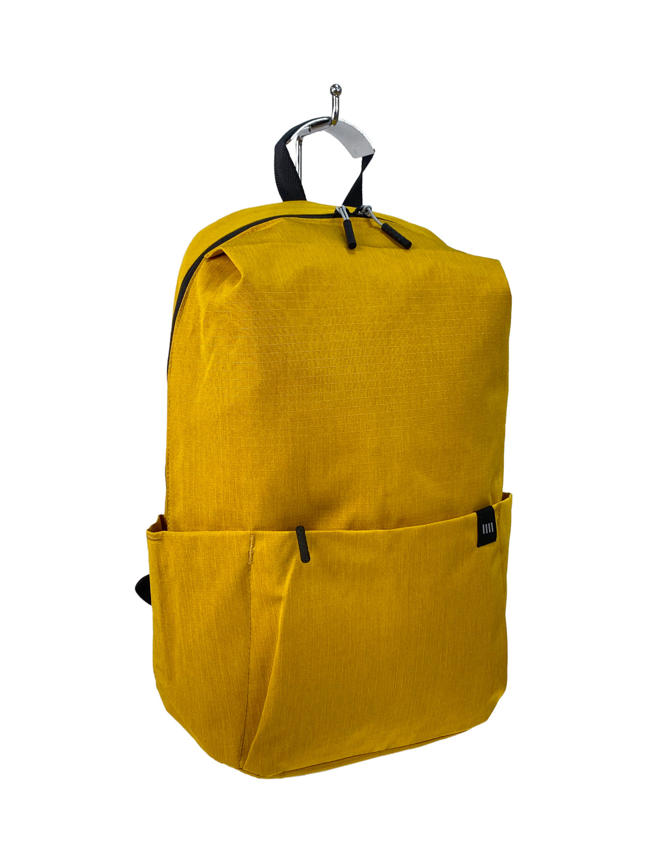 На фото 2 - Молодежный рюкзак из текстиля, цвет желтый 
