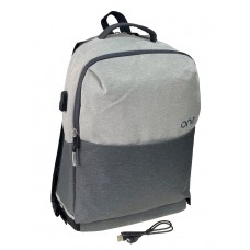 На фото 1 - Универсальный рюкзак из водоотталкивающей ткани, цвет серый
