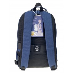 На фото 2 - Универсальный рюкзак из водоотталкивающей ткани, цвет синий