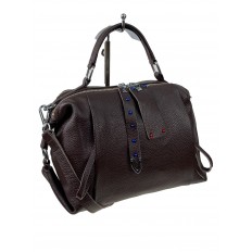 На фото 3 - Женская сумка из натуральной кожи, цвет шоколад