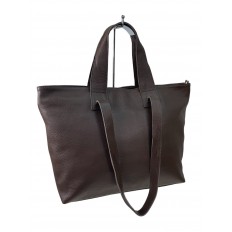 На фото 3 - Женская сумка из натуральной кожи, цвет кофе 