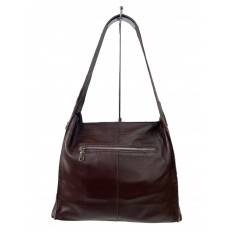 На фото 2 - Женская сумка из натуральной кожи, цвет шоколад