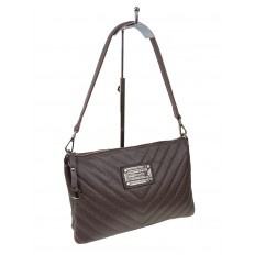 На фото 3 - Женская сумка клатч из натуральной кожи , цвет коричневый