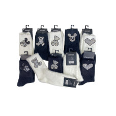 На фото 1 - Теплые женские носки со стразами 10 пар На фото 1 - Теплые женские носки со стразами 10 пар