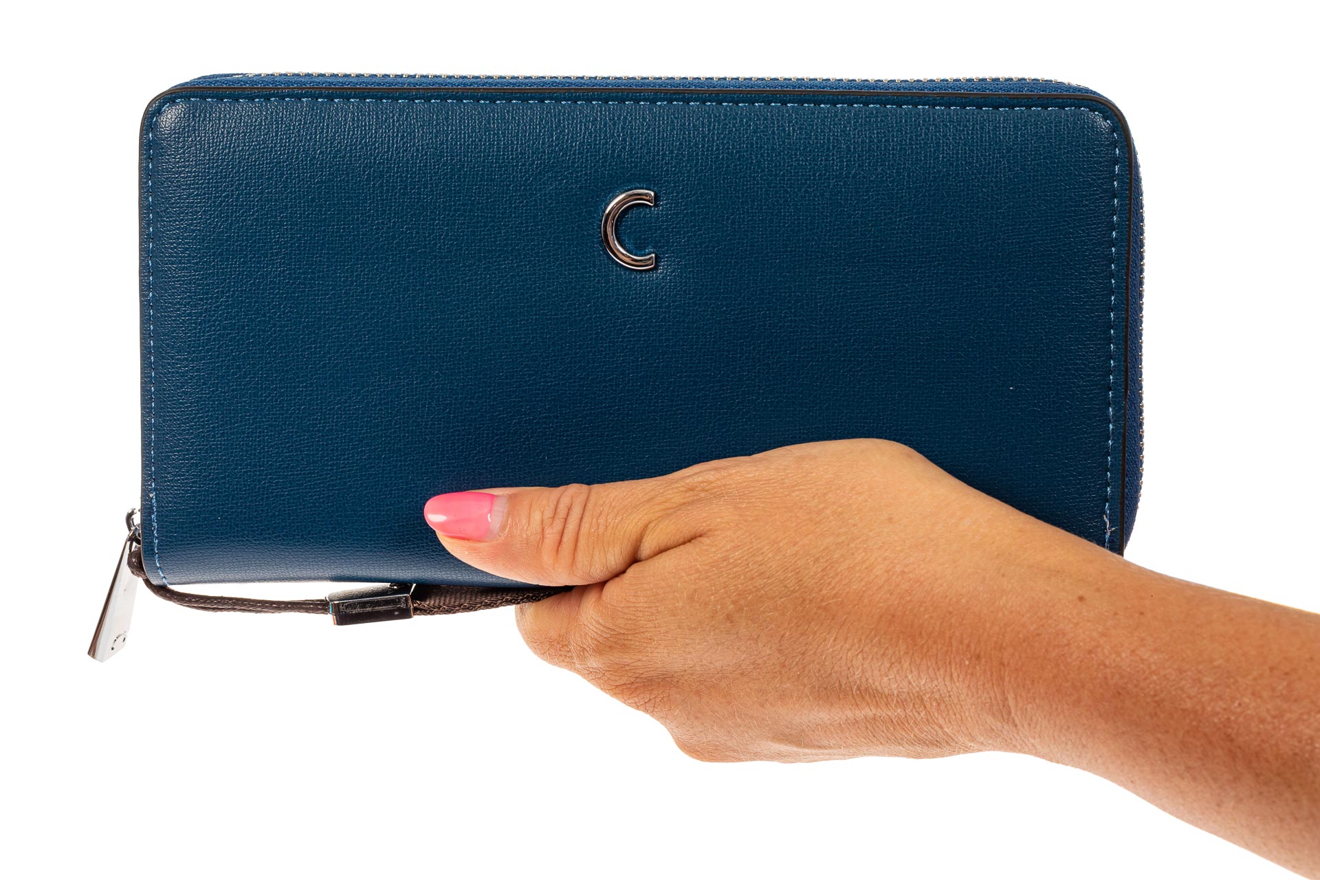 На фото 3 - Женский кошелек из искусственной кожи, цвет синий