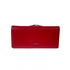 На фото 1 - Женское портмоне с фермуаром  из искусственной   кожи, цвет красный
