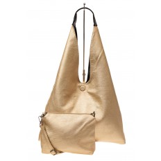 На фото 4 - Двухсторонняя женская сумка из искусственной кожи, цвет черный-молочный