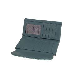 На фото 2 - Женское портмоне из искусственной кожи, цвет зеленый На фото 2 - Женское портмоне из искусственной кожи, цвет зеленый