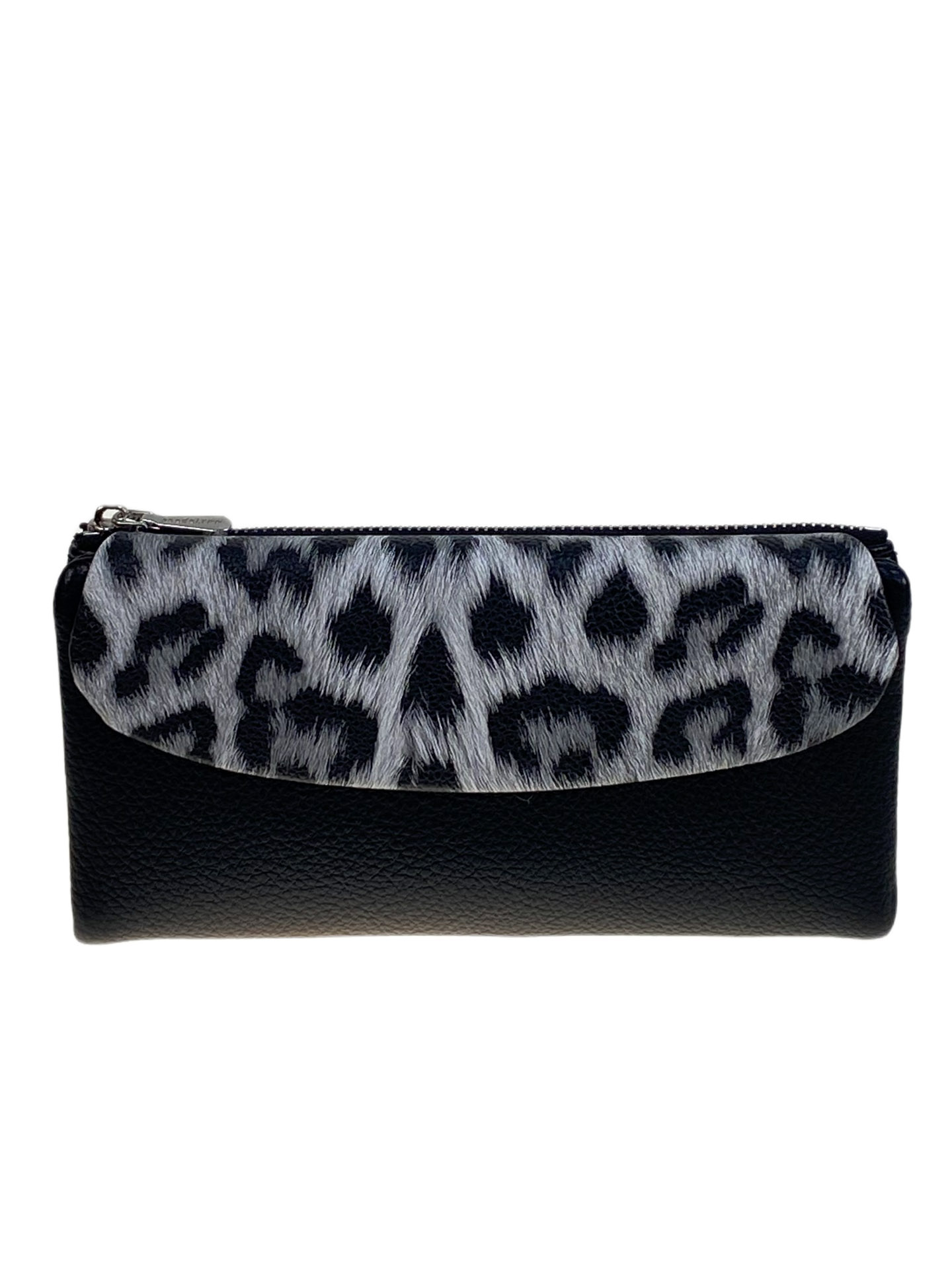 На фото 1 -  Женское портмоне из искусственной кожи, цвет черный