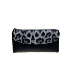 На фото 1 -  Женское портмоне из искусственной кожи, цвет черный