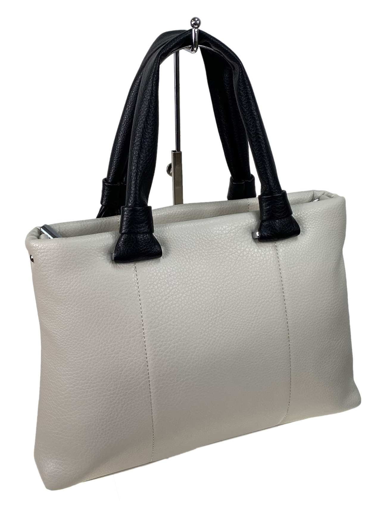 На фото 2 - Женская сумка клатч из искусственной кожи , цвет молочный