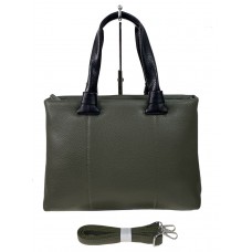 На фото 1 - Женская сумка клатч из искусственной кожи , цвет зеленый