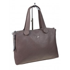 На фото 1 - Женская сумка из искусственной кожи цвет коричневый