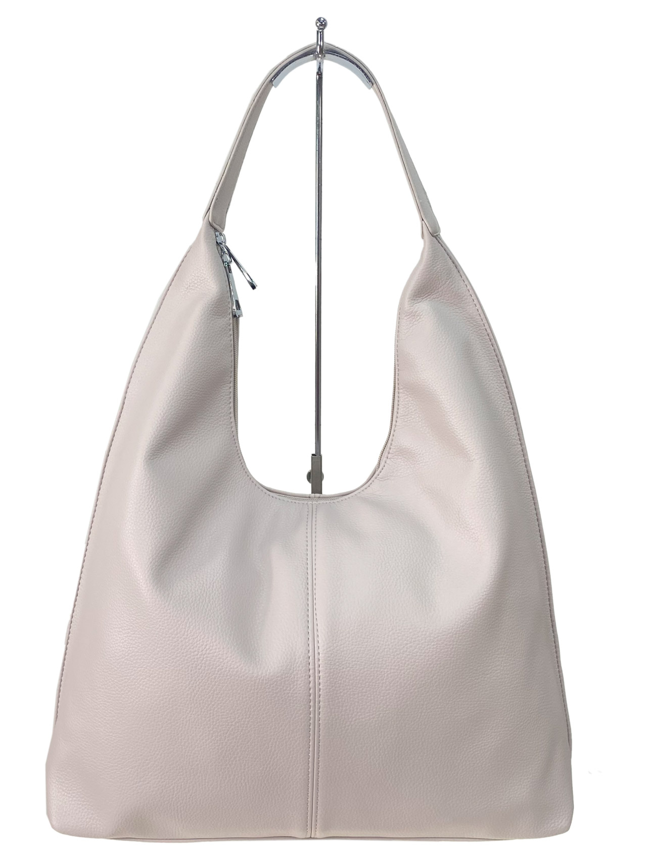 На фото 2 - Женская сумка шоппер из искусственной кожи, цвет серый