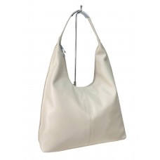 На фото 1 - Женская сумка шоппер из искусственной кожи, цвет молочный 