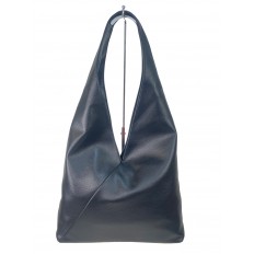 На фото 3 - Женская сумка шоппер из искусственной кожи, цвет черный