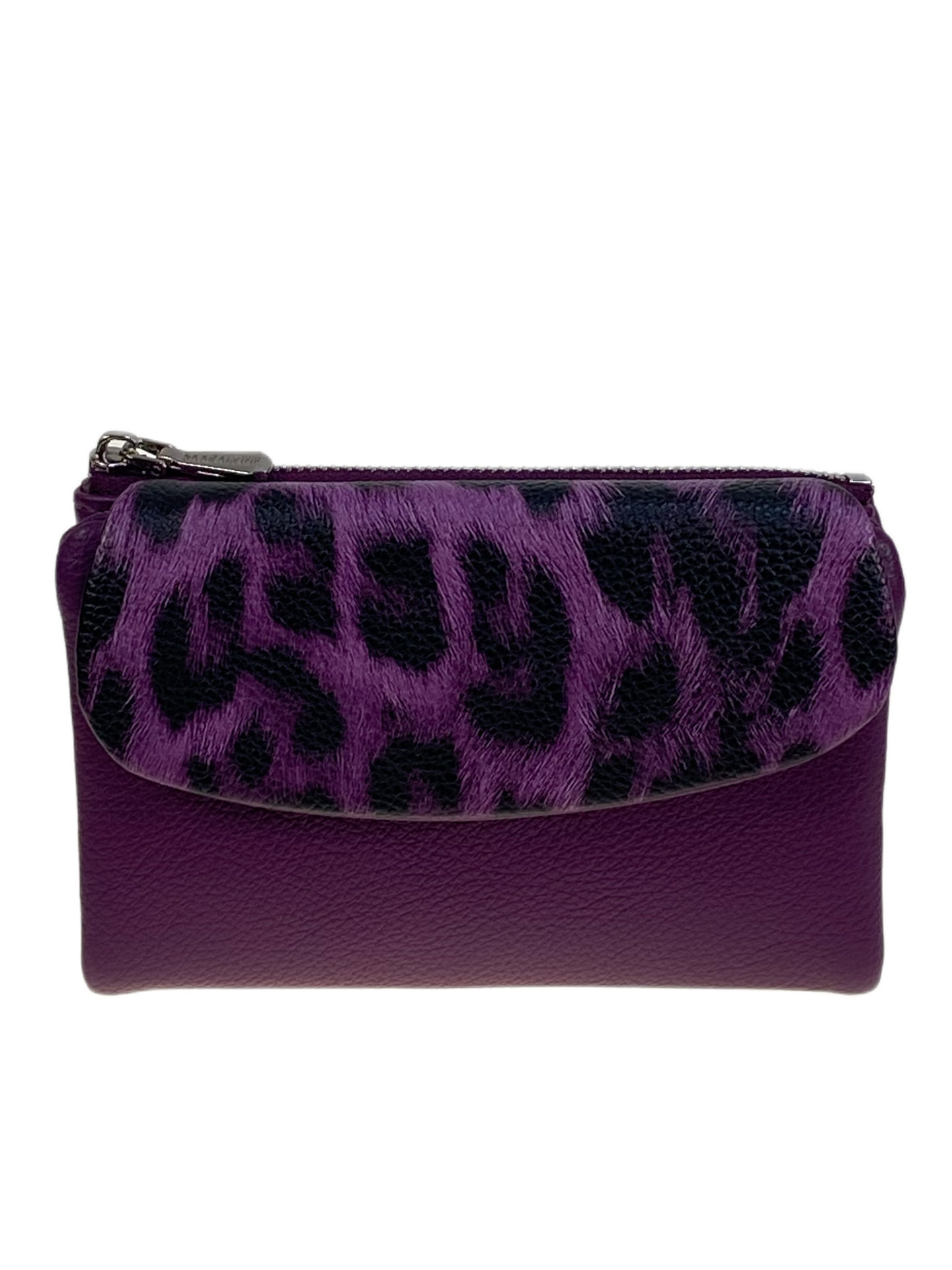 На фото 1 -  Женское портмоне из искусственной кожи, цвет фиолетовый