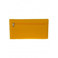 На фото 1 - Женское портмоне из натуральной кожи, цвет жёлтый