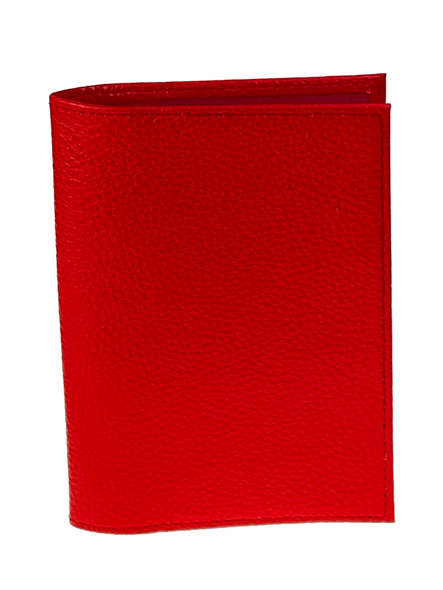 На фото 1 - Обложка на паспорта из натуральной кожи, цвет красный