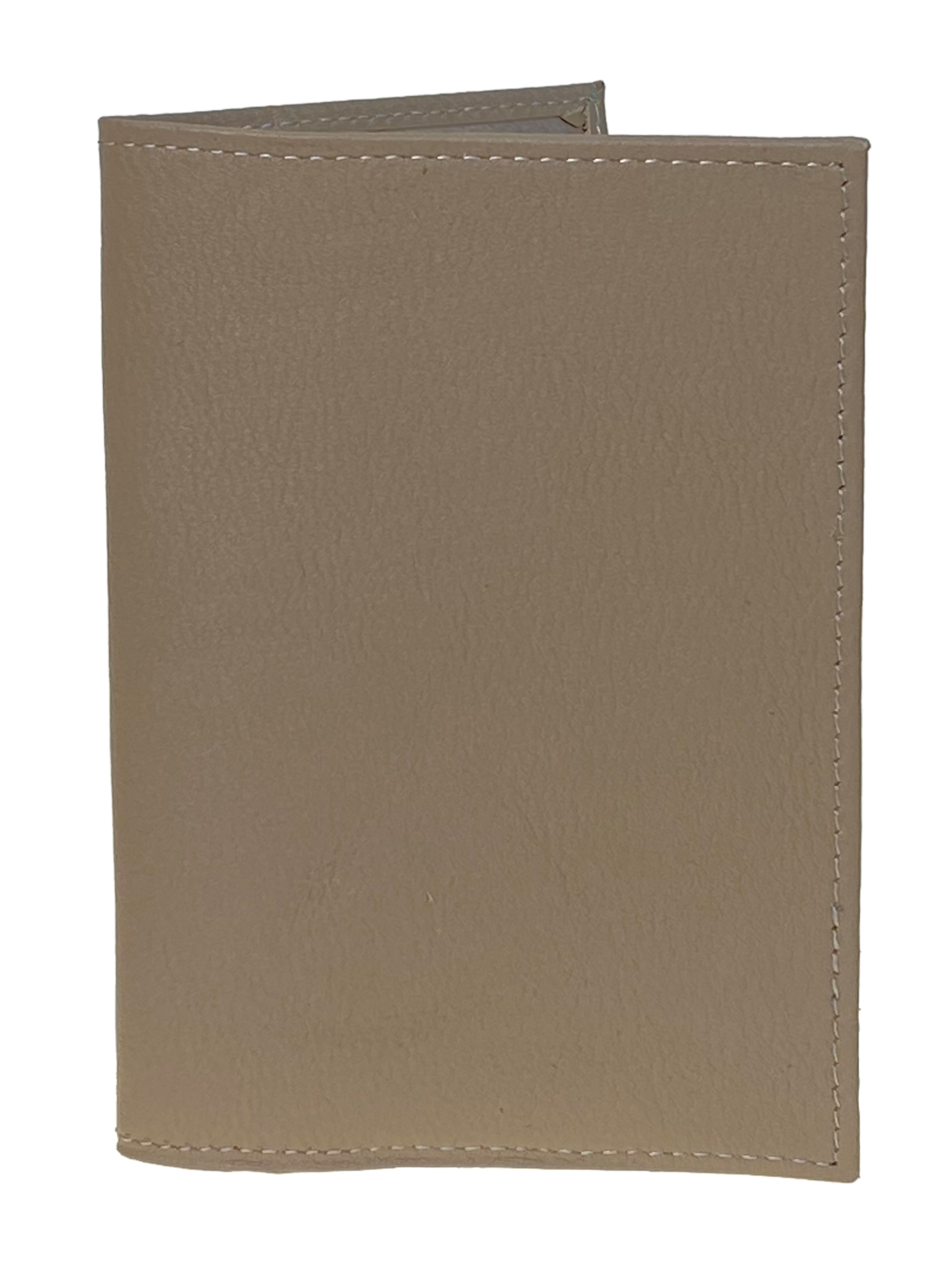 На фото 1 - Обложка на паспорта из натуральной кожи, цвет серо бежевый