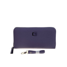 На фото 1 -  Женское портмоне из искусственной кожи, цвет сиреневый