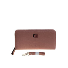 На фото 1 -  Женское портмоне из искусственной кожи, цвет розовый