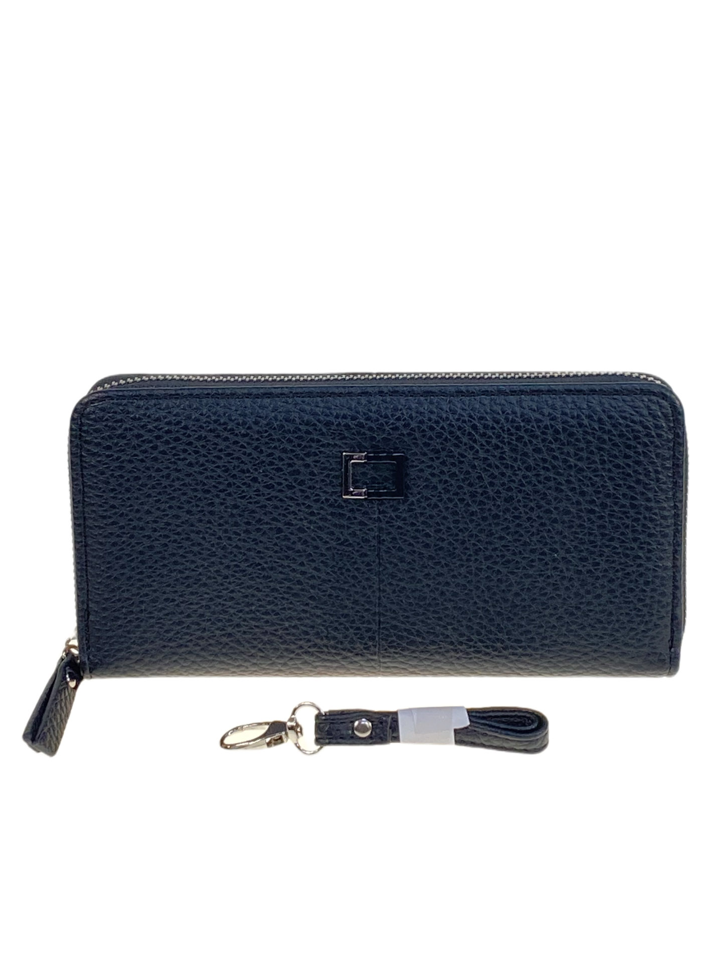 На фото 1 -  Женское портмоне из искусственной кожи, цвет черный