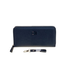 На фото 1 -  Женское портмоне из искусственной кожи, цвет черный