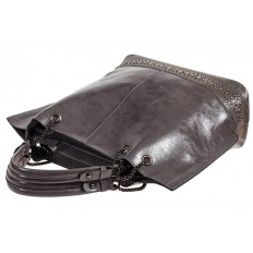 На фото 4 - Набор сумок из искусственной кожи, цвет серый