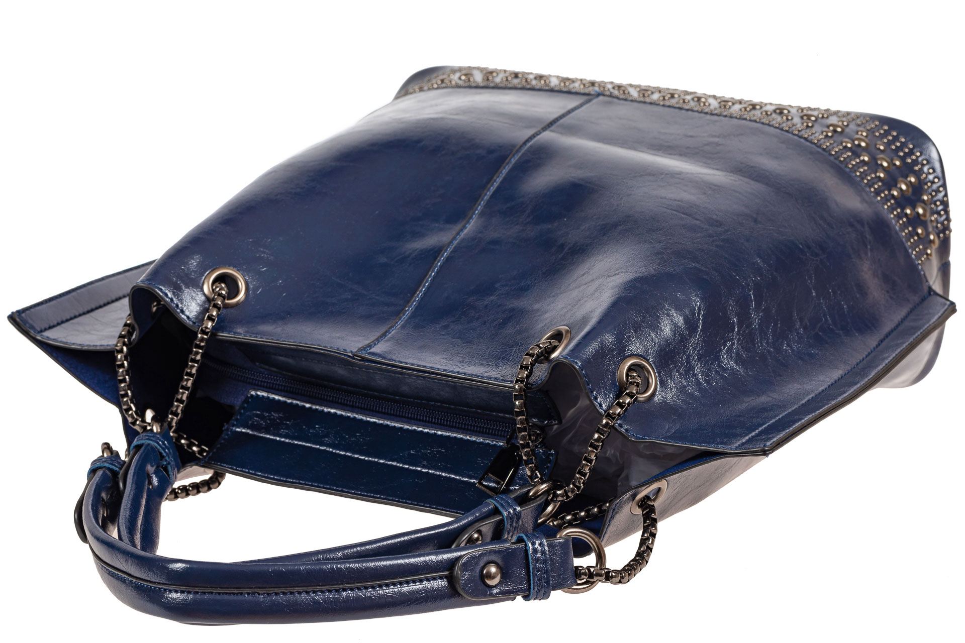 На фото 4 - Набор сумок из искусственной кожи, цвет синий