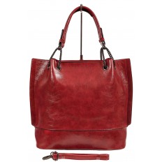 На фото 3 - Набор сумок из искусственной кожи, цвет красный