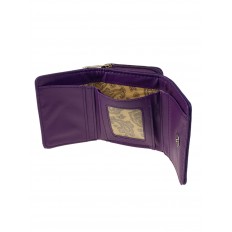 На фото 2 - Женский кошелек  из искусственной кожи, цвет фиолетовый