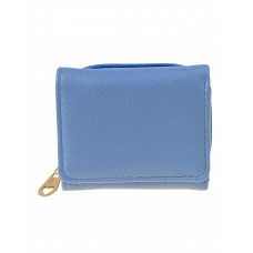 На фото 1 - Женский кошелек  из искусственной кожи, цвет голубой