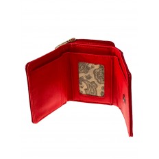 На фото 2 - Женский кошелек  из искусственной кожи, цвет красный