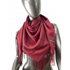 На фото 1 - Мягкий платок из хлопка, цвет бордовый