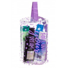 На фото 1 - Непромокаемая сумка-косметичка для бассейна, цвет фиолетовый