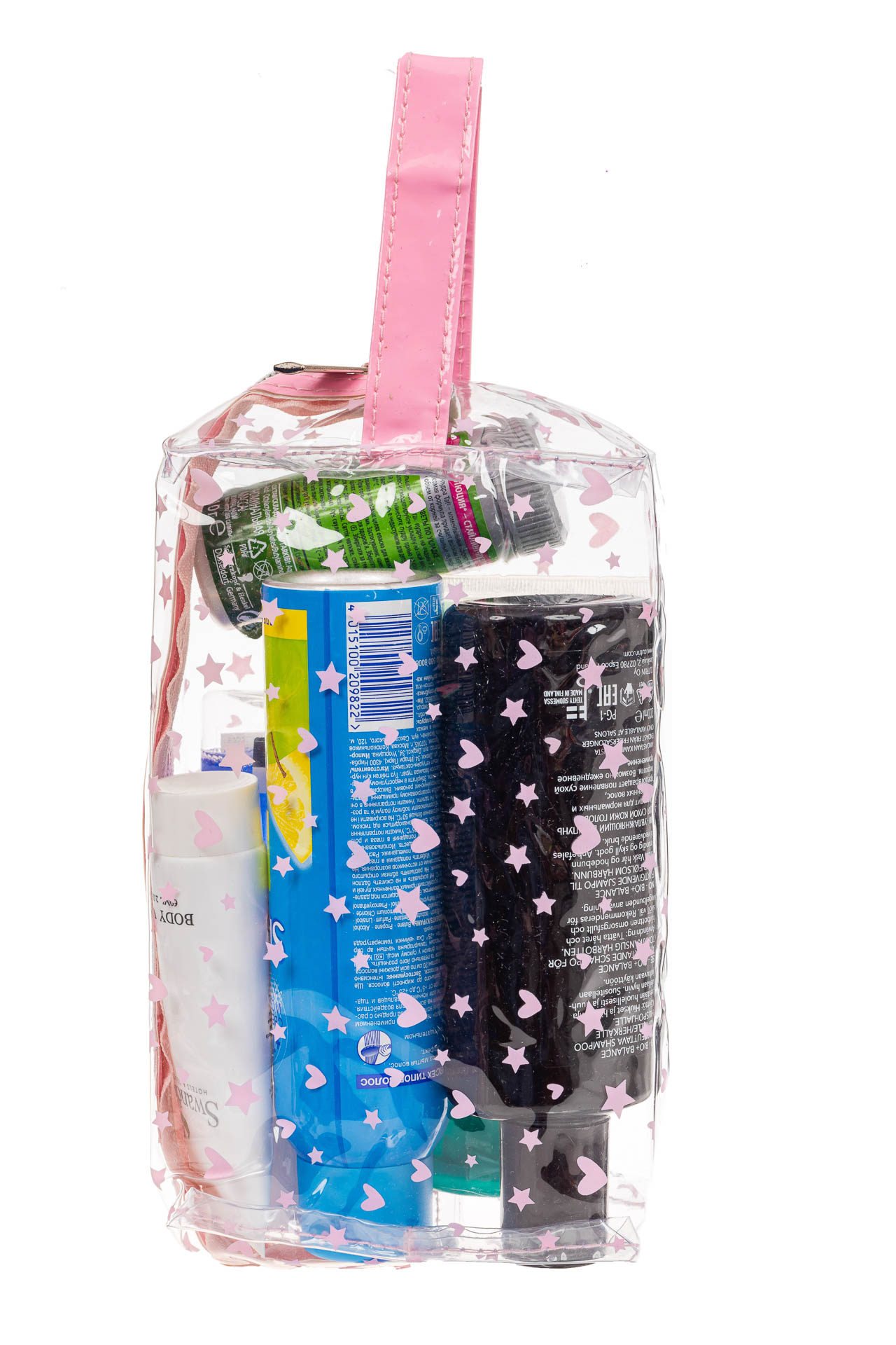 На фото 3 - Непромокаемая сумка-косметичка для бассейна, цвет розовый